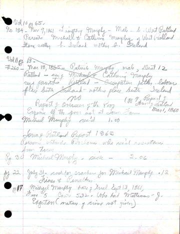 MURPHY town records 1 Overseer of the Poor report 1863